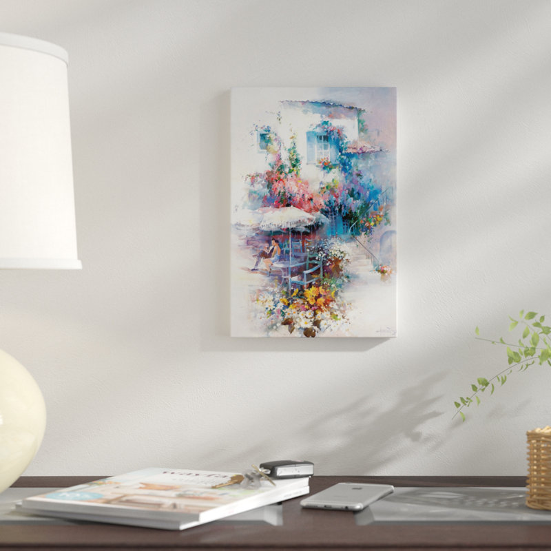 « summer gold », impression sur toile, H 12 po x l 8 po x P 0,75 po, Pas de tapis, Toile tendue