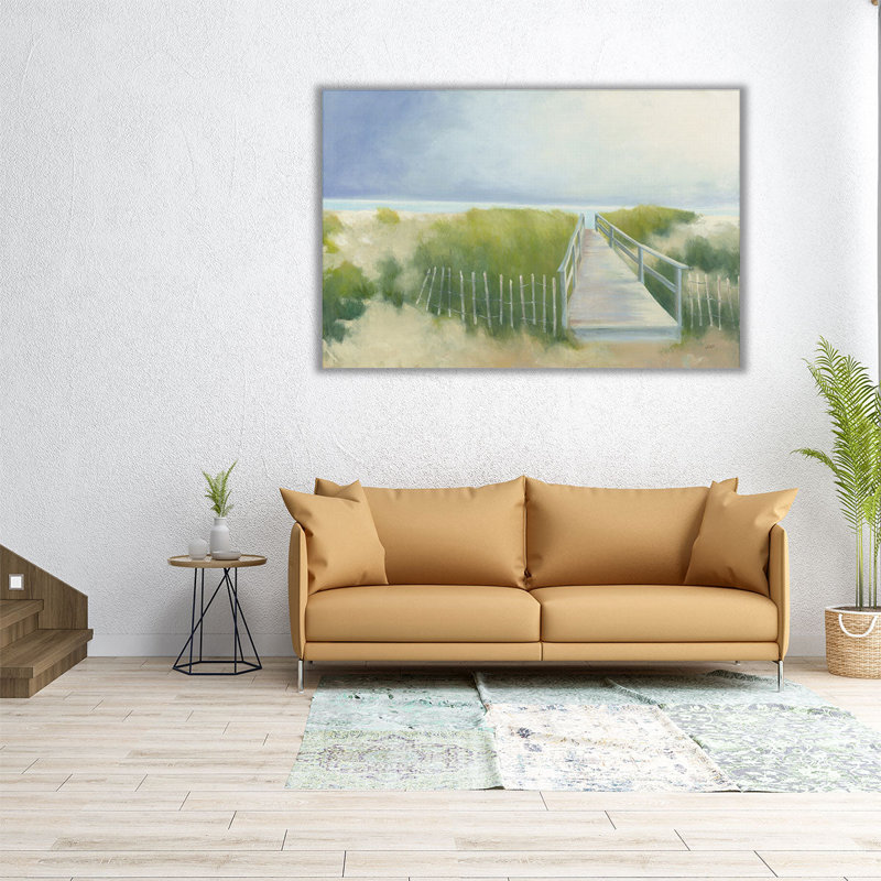 Beach Walk - reproduction d'art sur toile, H 20 po x l 30 po