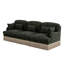 Canapé modulaire 100 po à imprimé léopard, bord gland, conception ergonomique, assemblage facile, siège profond pour le salon-520685570