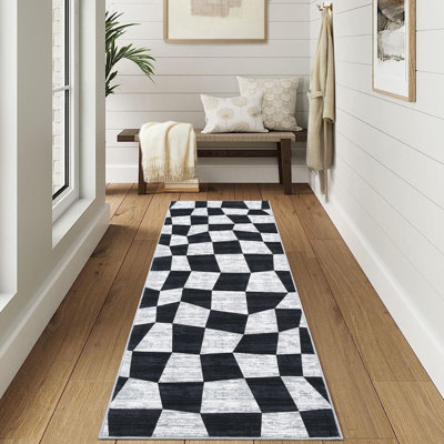 Aoi Washable Geometric Indoor Rug