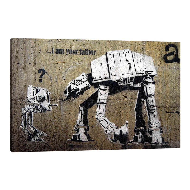 I Am Father by Banksy - Wrapped Canvas Print, 41 cm H x 61 cm W x 4 cm D