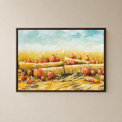 Pumpkin Patch by Bruce Nawrocke - Graphic Art on Canvas