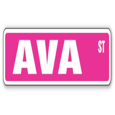 Enseigne de rue Ava
