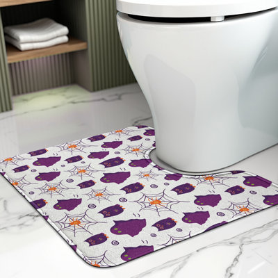 Tapis de salle de bain en U Ghost Orange 20 po - blanc