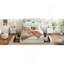 Cadre de grand lit avec tête de lit ergonomique, cadre de lit plateforme grand avec prises de courant et chargeur et lumière DEL, cadre de lit en métal grand avec tablette de rangement, silencieux, pas de sommier tapissier nécessaire-1097384138-1097384140