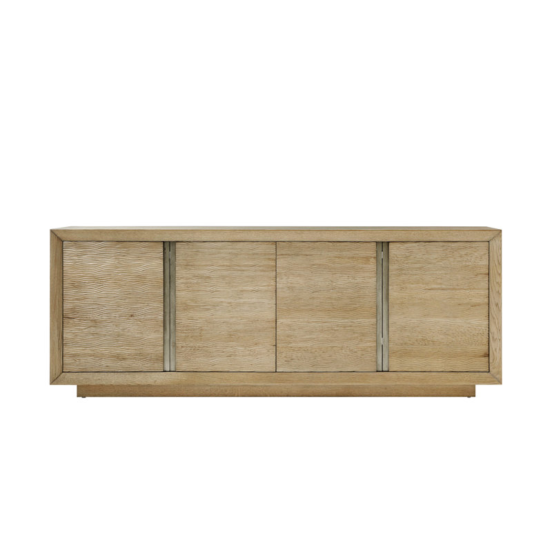 Essence 90.25'' W Solid Wood Sideboard, Blonde