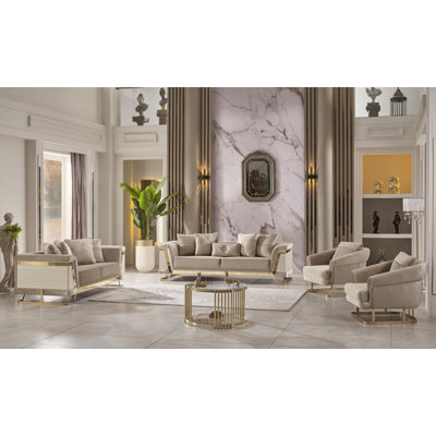 Tapati 4 - Piece Living Room Set by Everly Quinn