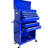 High Capacity Blue Tool Chest With 8 Drawers - Stable & Movable Rolling 8 Lockable Spacious Interior