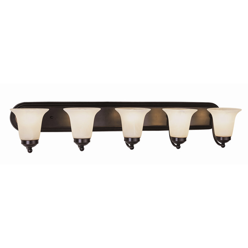 Roughton 5 - Light Dimmable Vanity Light, Rubbed Oil Bronze