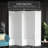 Alex 84'' H Solid Wood Folding Room Divider-357043401-357043404