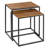 22" Black And Brown Resin End Table-1104798215