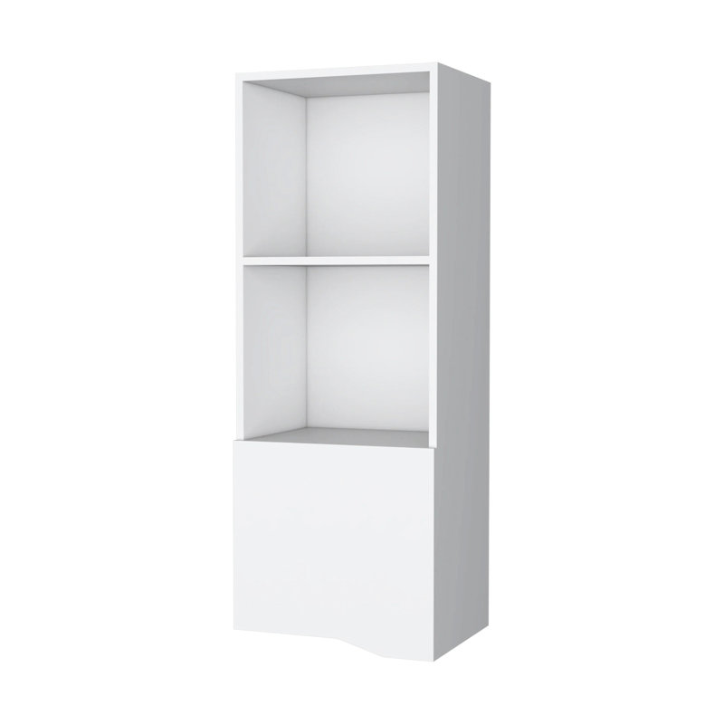 Armoire murale blanche pour le bureau - Espace de travail fonctionnel avec étagères, Blanc