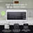 Black+Decker 1000 Watt 1.1 Cubic Feet Countertop Table Microwave Oven, White