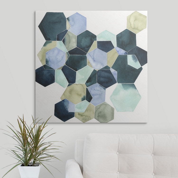 «Brodie-Gael Crystallize II», impression de Grace Popp, H 35 po x l 35 po x P 1,5 po, Toile