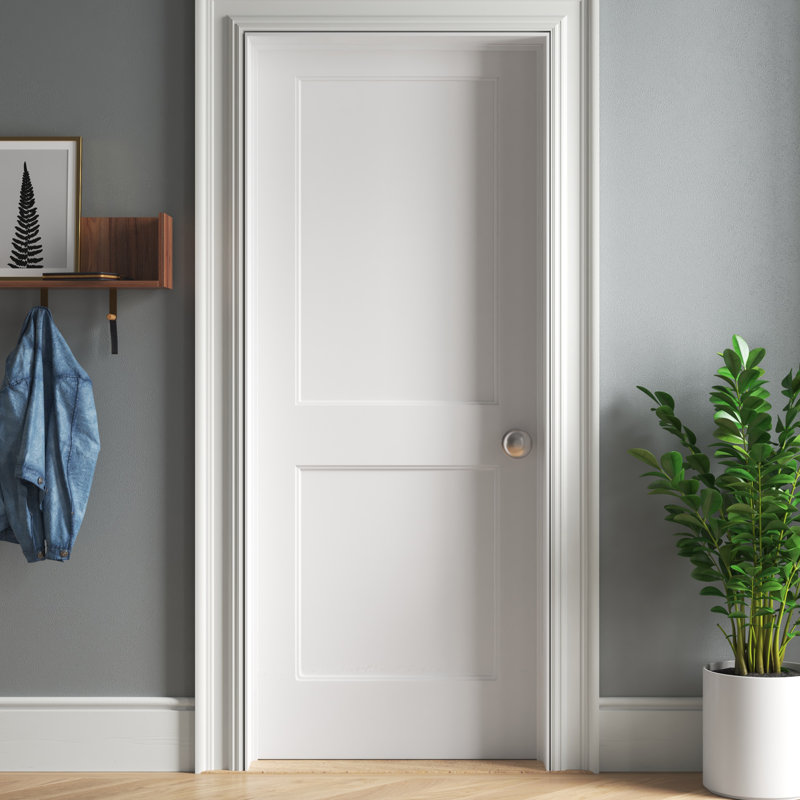 Primed White Solid Core 2-Panel Interior Door 36" x 80"