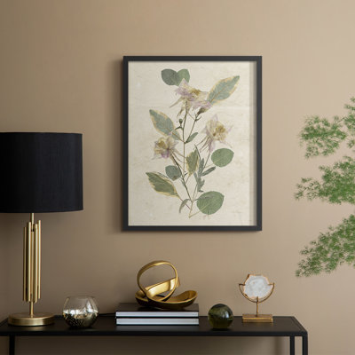 Pressed Arrangement III Framed Print - Solid Wood