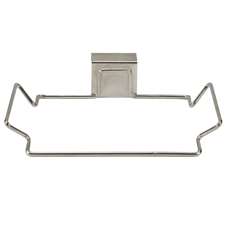Porte-sac de cuisine en plastique chromé