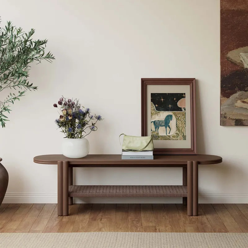 Banc de rangement (62,9 po), Marron foncé, H 18,11 po x l 62,99 po x P 15,74 po