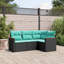 Ensemble de canapé de patio avec coussins 4 pièces Ebern Designs-927927868-927927874