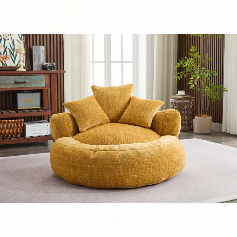 Fauteuils à billes en mousse, Jaune