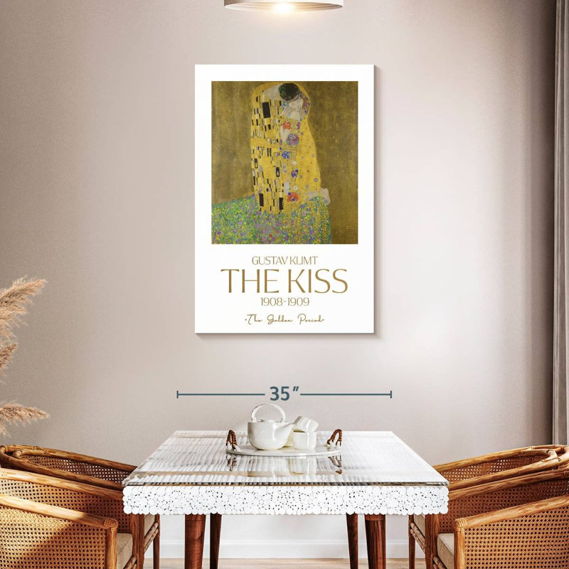 Affiche d'exposition The Kiss Klimt, H 45 po x l 30 po