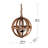Sheilds 4 - Light Wood Globe Chandelier