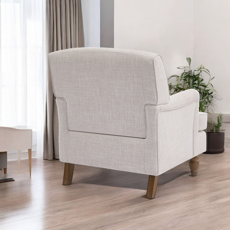 Fauteuil 29,5 po l 29,5 po, Beige