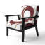 Fauteuil d'appoint rembourré «Giampaola - Gold Circle»-1485404630