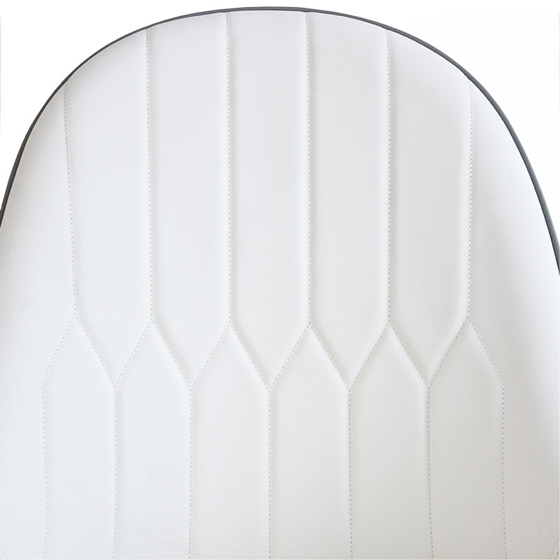 53" Round Marble Dining Table With Metal Base, Artificial Marble For 6 People, Dining Room/Living Room Kitchen Dining Table,White-With 6 Chairs