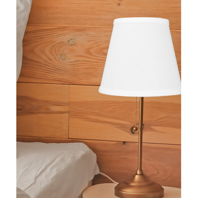 Abat-jour empire en lin H 7 po x l 8 po (à pince)