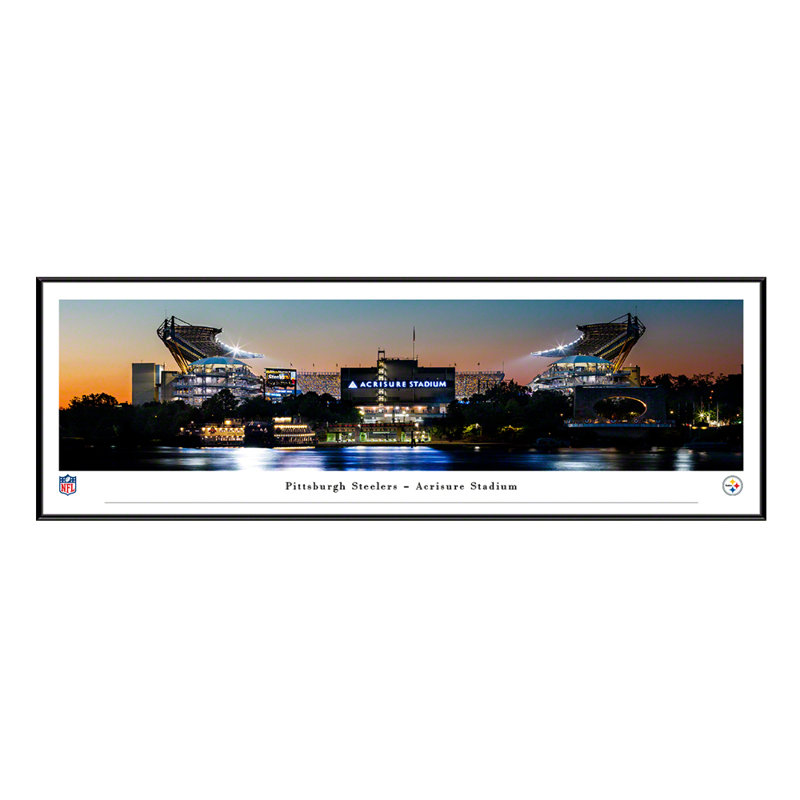 Pittsburgh Steelers Stadium, impression panoramique encadrée sur papier