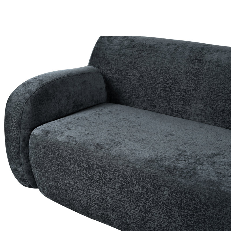 81,5 "Curved 3 - Très grands sièges, gris, rembourrage en éponge, design élégant pour la vie moderne, Gris