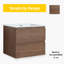 Ensemble de meuble-lavabo simple avec plateau en céramique 24,01 po Jameesha