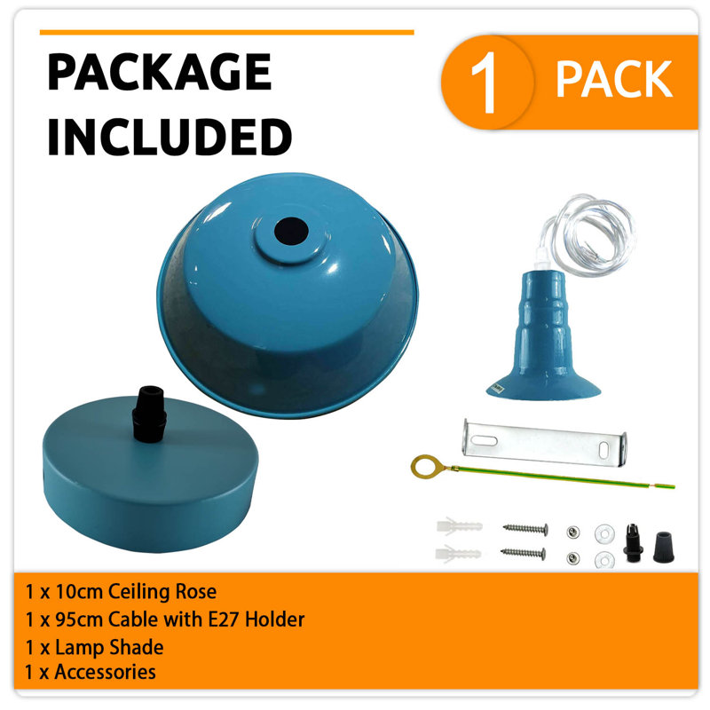 Cisco 1 - Light Single Pendant, Cyan Blue