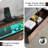 Full Size Bed Frame with 4 Drawers, Bed Frame with Storage Headboard, LED Lights and Charging Station-648882358-653978596