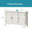 Buffet à 3 portes avec tablette réglable