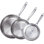 Poêle à frire en acier inoxydable à trois plis 8 po / 10 po / 12 po Cook N Home Classic, poêle à sauter, batterie de cuisine à induction, compatible avec toutes les surfaces de cuisson, va au lave-vaisselle et au four