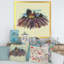 Paysage de printemps avec lavande en fleurs - reproduction sur toile-67466306-67466326