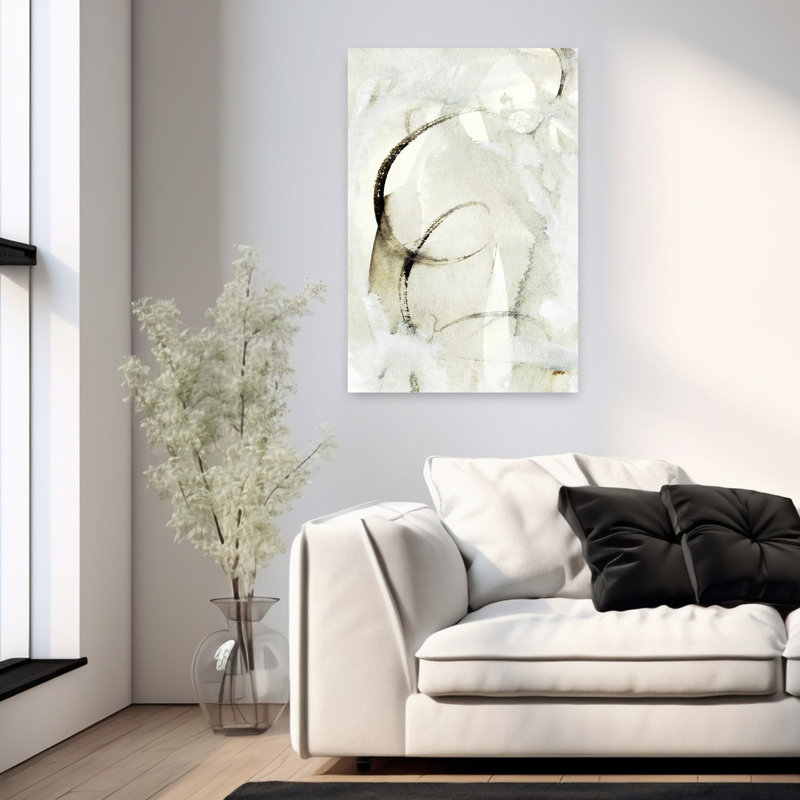 Art contemporain abstrait géométrique contemporain, H 36 po x l 24 po
