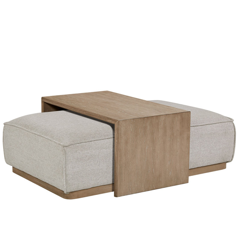 Ottoman & Tray Table - Gray