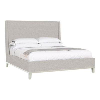 Michael Weiss Upholstered Maple Wingback Bed