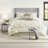 Elegant Tufted Bedding Sets Polyester Cal King, Modern Ivory Home