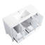 Meuble-lavabo 48 po avec lavabo en céramique - Rangement abondant 4 portes silencieuses à fermeture en douceur et 2 tiroirs pour créer un espace gracieux-2127774807