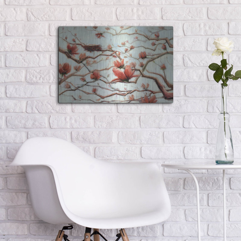 «Poss Possibilits in Full Bloom» par Holly Van Hart, art mural en métal, H 16 po x l 24 po