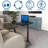 Multi-Functional Personal Activity Table, Adjustable Height, Portable Workspace, For Snacking & Homework, Compact Fold, Space Saving, Black