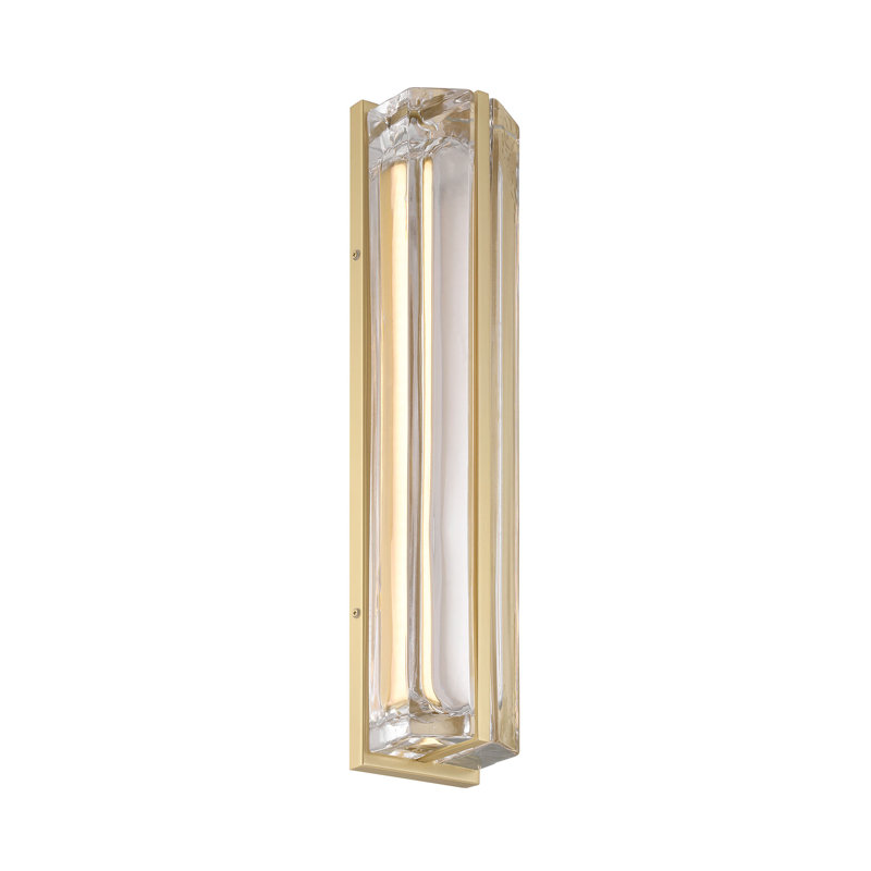 Langferd, extérieur, 24 po, mat, verre transparent, Or