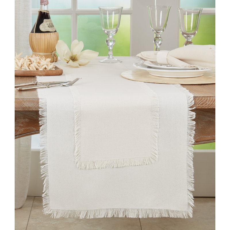 Rectangular Table Runner, Ivory
