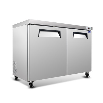 Fennel  60 Inch Undercounter Refrigerator, 18.5 Cu.Ft Two Door Fridge with Casters, ETL Listed