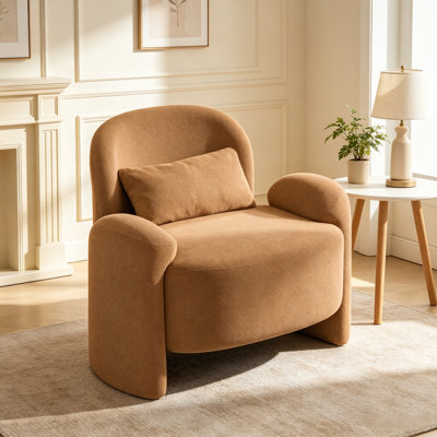 Fauteuil d'appoint moderne surdimensionné 37,2 po