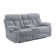 Carlett Polyester Fabric Console Loveseat with Power Footrest